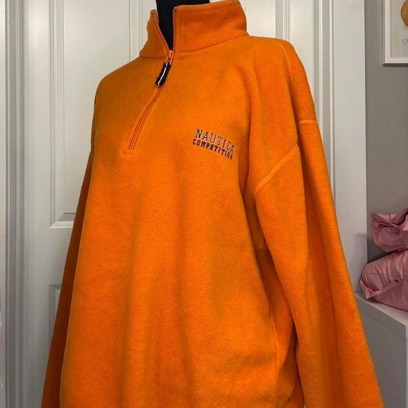Nautica Other - Vintage Nautica Competition Fleece Quarter Zip – Orange – Size‎ L